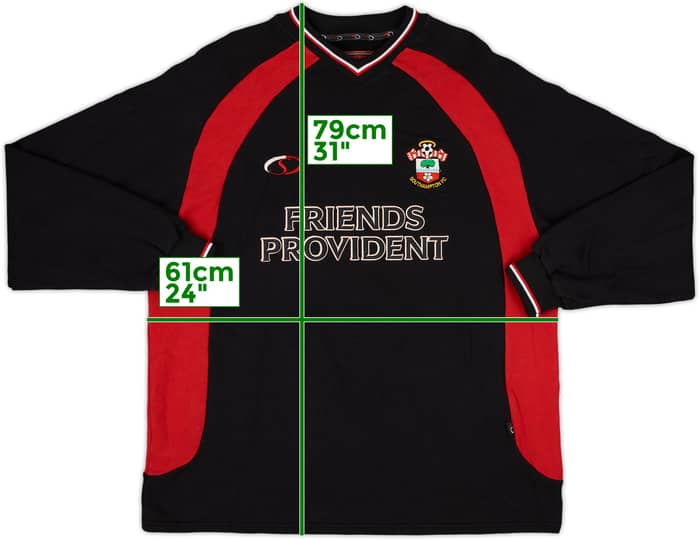 2001-02 Southampton Sweat Top - 9/10 - (3XL)