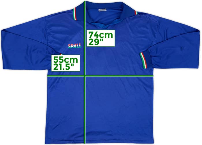 1980s Spall Template L/S Shirt (Italy) #5 - 5/10 - (L)
