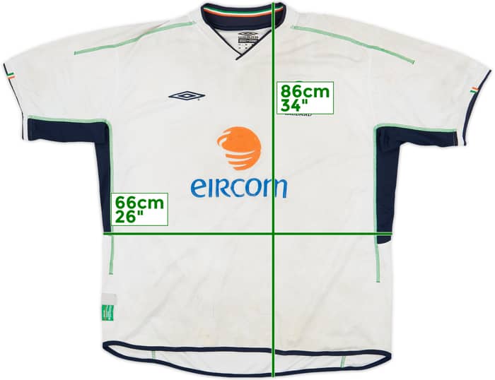 2002-03 Ireland Away Shirt - 4/10 - (XXL)