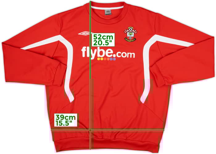 2009-10 Southampton Umbro Sweat Top - 9/10 - (XXL)
