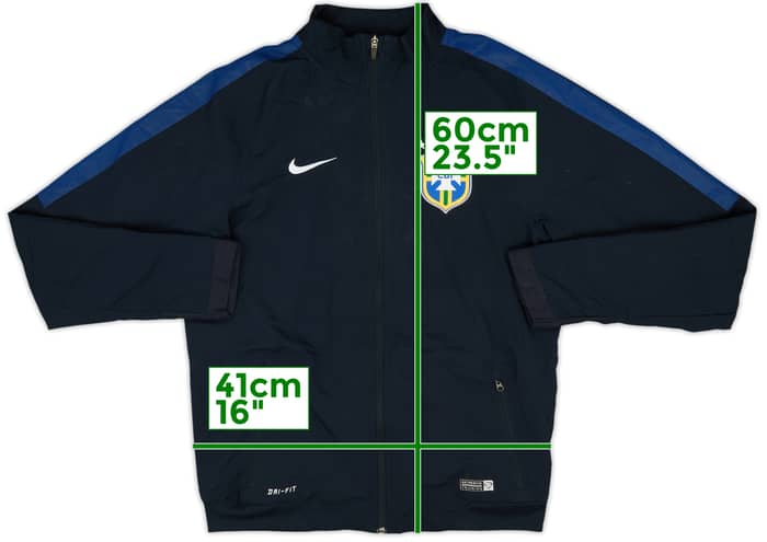 2014-15 Brazil Nike Track Jacket - 8/10 - (S)