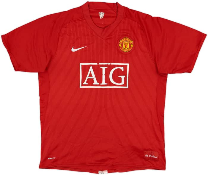 2007-09 Manchester United Home Shirt - 4/10 - (L)