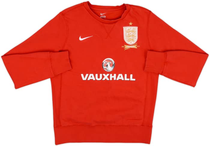 2013-14 England Nike Sweat Top - 8/10 - (S)