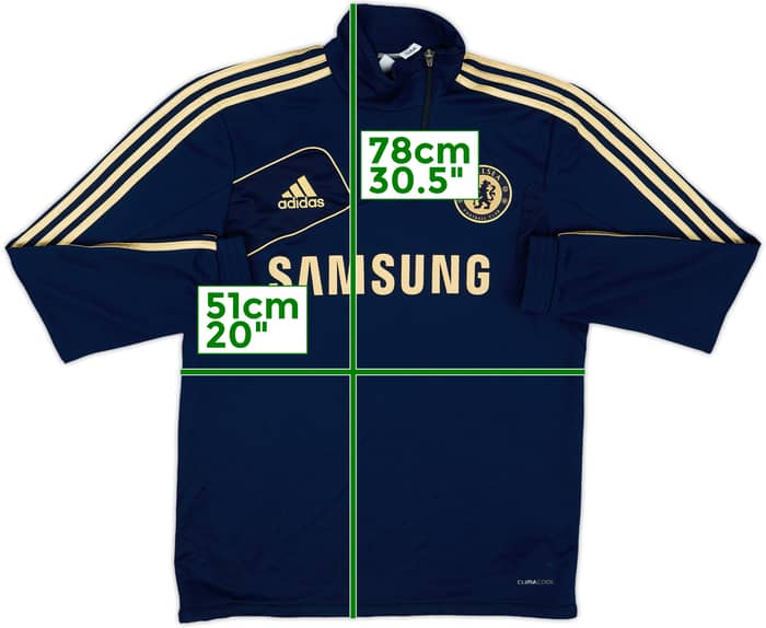 2012-13 Chelsea adidas 1/4 Zip Drill Top - 7/10 - (M/L)