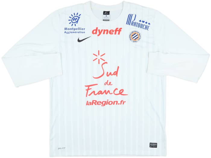 2012-13 Montpellier Away L/S Shirt - 7/10 - (XL)