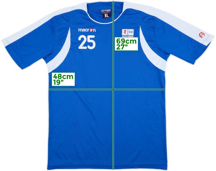 2007-09 Rushden & Diamonds Macron Player Issue Training Shirt #25 - 7/10 - (XL)