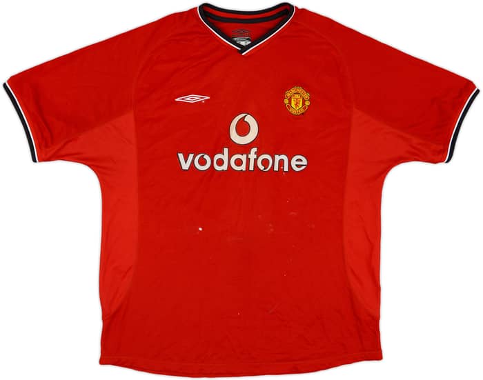 2000-02 Manchester United Home Shirt - 4/10 - (XL)