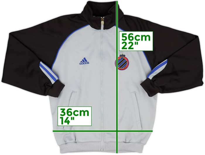 2002-03 Club Brugge adidas Track Jacket - 8/10 - (M.Boys)