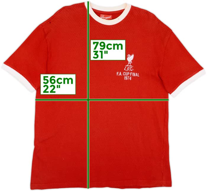 1974 Liverpool 'FA Cup Final' Retro Home Shirt - 6/10 - (L)