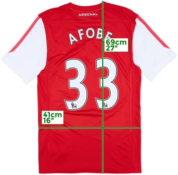2011-12 Arsenal Home Shirt Afobe #33 - 9/10 - (S)