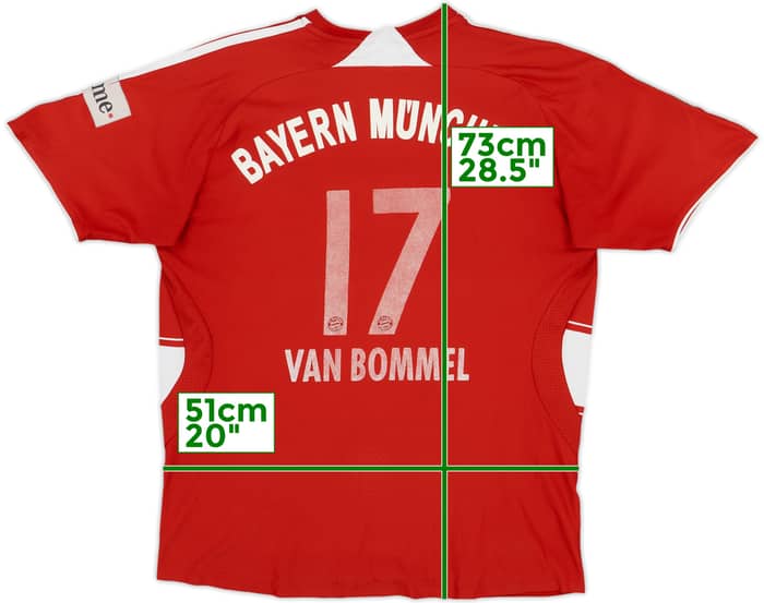 2007-08 Bayern Munich Home Shirt Van Bommel #17 - 4/10 - (L.Boys)