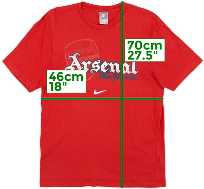 2009-10 Arsenal Nike Graphic Tee - 8/10 - (M)