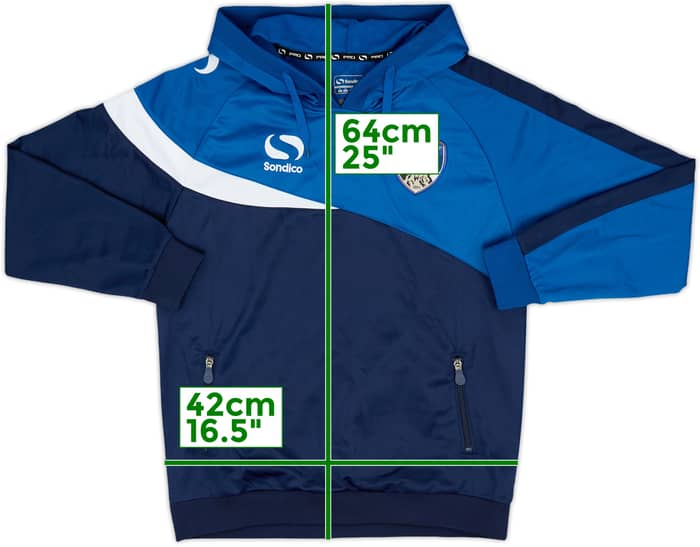 2014-15 Oldham Athletic Sondico Hooded Top - 8/10 - (L.Boys)