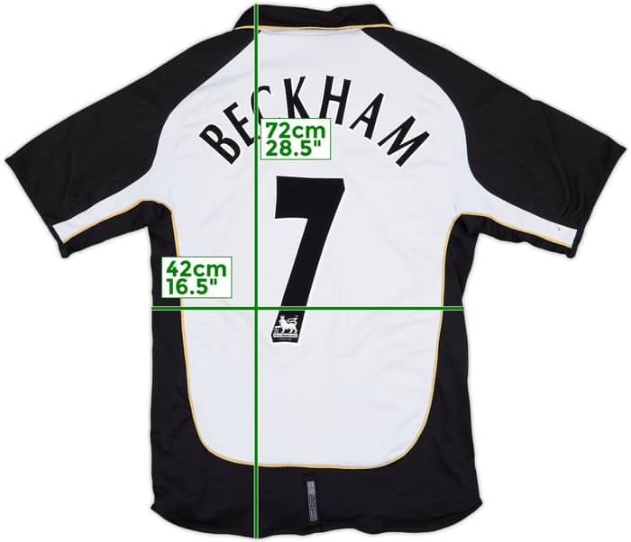 2001-02 Manchester United Centenary Away/Third Shirt Beckham #7 - 6/10 - (L)