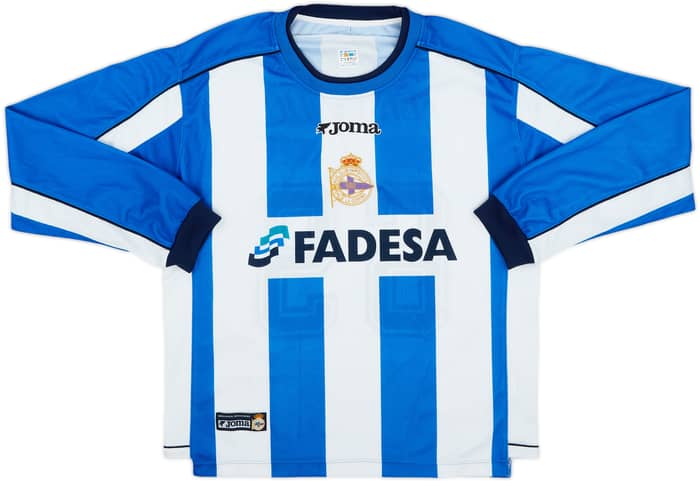 2002-03 Deportivo Home L/S Shirt Fernando #69 - 9/10 - (M)