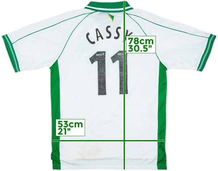 2000-01 Hibernian Away Shirt Cassy #11 - 6/10 - (M)