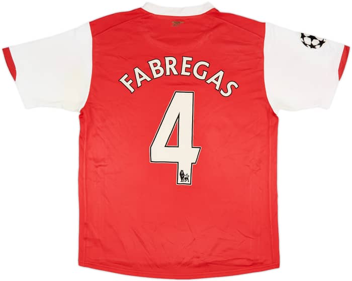 2008-10 Arsenal Home Shirt Fabregas #4 - 7/10 - (M)
