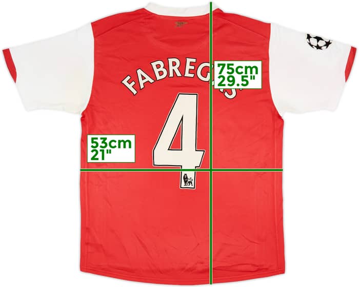 2008-10 Arsenal Home Shirt Fabregas #4 - 7/10 - (M)