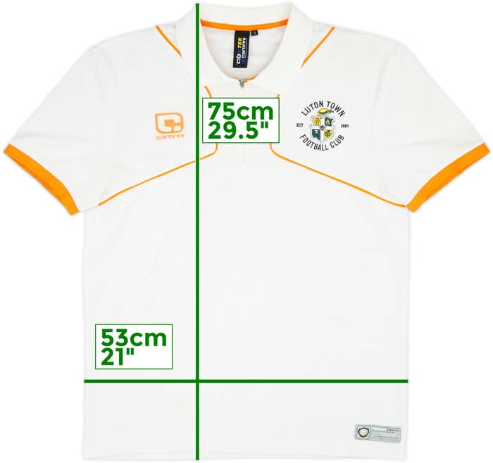 2010-11 Luton Cabrini 1/4 Zip Polo Shirt - 7/10 - (S)
