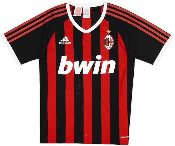 2009-10 AC Milan Home Shirt - 5/10 - (XL.Boys)