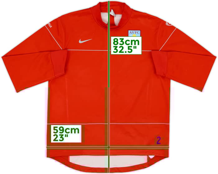 2008-09 Aston Villa Player Issue Nike Sweat Top #2 - 8/10 - (L)