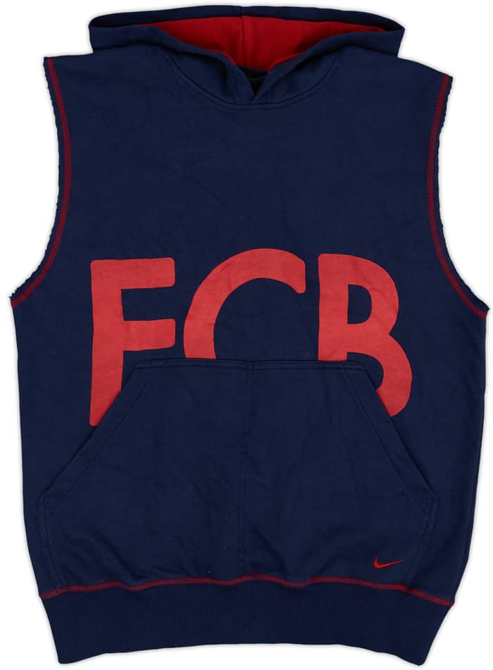 2004-05 Barcelona Nike Hooded Sweat Top - 4/10 - (L)