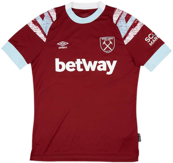 2022-23 West Ham Home Shirt Rice #41 - 7/10 - (M)