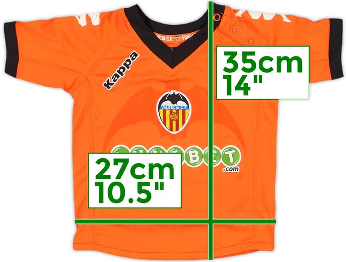 2010-11 Valencia Away Shirt Pau - 7/10 - (3-6 Months)