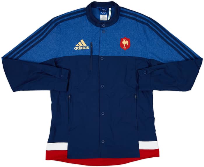 2014-15 France Rugby adidas Anthem Jacket - 9/10 - (M)