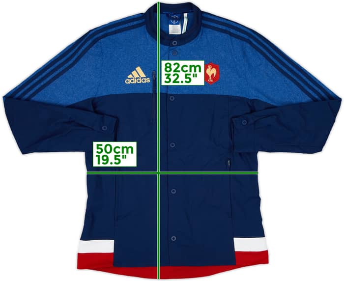 2014-15 France Rugby adidas Anthem Jacket - 9/10 - (M)