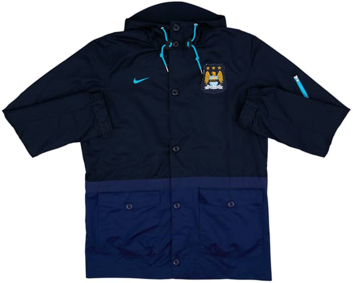 2015-16 Manchester City Nike Hooded Rain Jacket - 4/10 - (L)