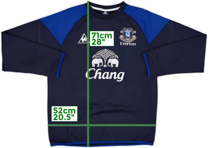 2009-10 Everton Le Coq Sportif Sweat Top - 8/10 - (M)
