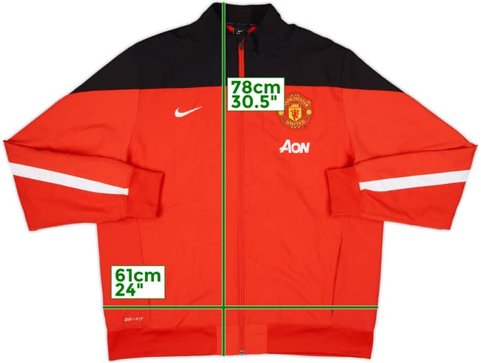 2013-14 Manchester United Nike Track Jacket - 10/10 - (XL)