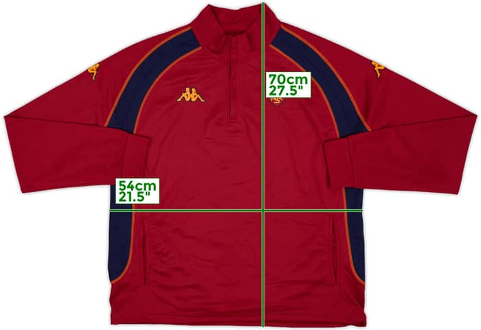 2002-03 Roma Kappa 1/4 Zip Drill Top - 8/10 - (XXL)