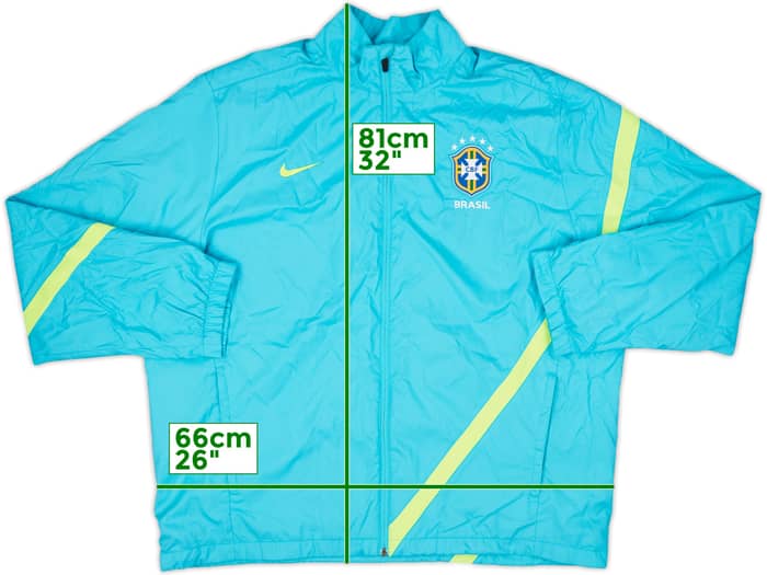 2012-13 Brazil Nike Track Jacket - 8/10 - (XXL)