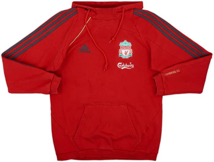 2009-10 Liverpool adidas Hooded Sweat Top - 8/10 - (M)