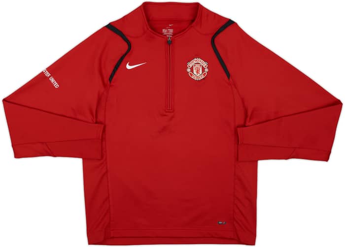 2005-06 Manchester United Nike 1/4 Zip Drill Top - 7/10 - (S)