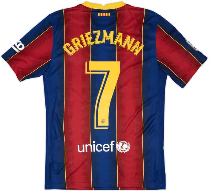 2020-21 Barcelona Home Shirt Griezmann #7 - 8/10 - (S)