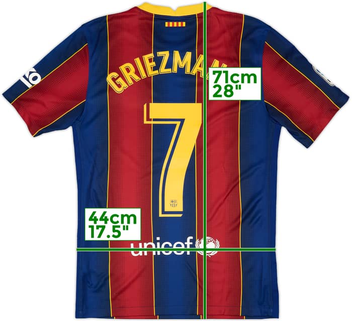 2020-21 Barcelona Home Shirt Griezmann #7 - 8/10 - (S)