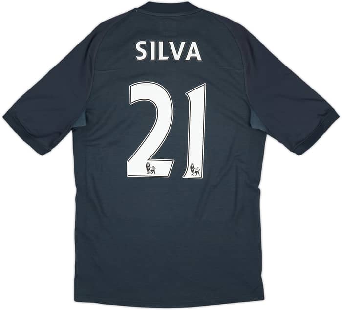 2010-12 Manchester City Away Shirt Silva #21 - 7/10 - (S)