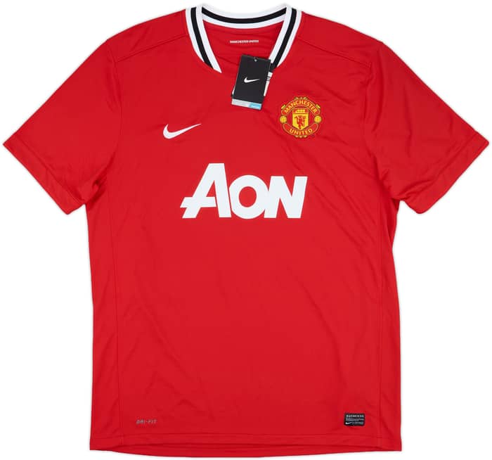 2011-12 Manchester United Home Shirt Berbatov #9 (XL)