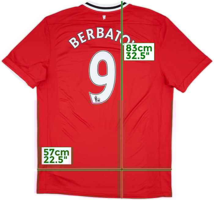 2011-12 Manchester United Home Shirt Berbatov #9 (XL)