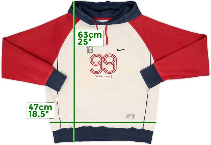 2005-06 Barcelona Nike Hooded Top - 8/10 - (XL)