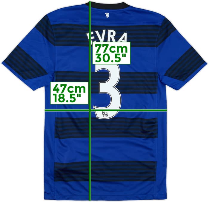 2011-13 Manchester United Away Shirt Evra #3 (S)