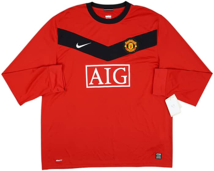 2009-10 Manchester United Home L/S Shirt Rooney #10 (XXL)