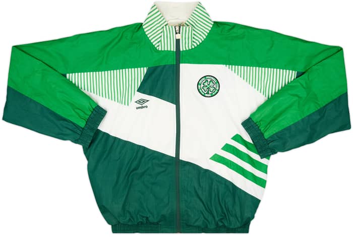 1991-92 Celtic Umbro Track Jacket - 8/10 - (XL)