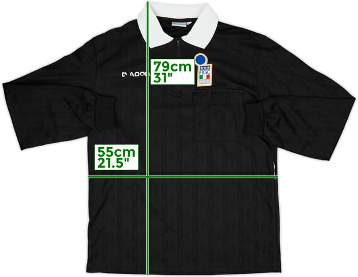 1990s Italy FIGC Diadora Referee L/S Shirt - 5/10 - (XL)