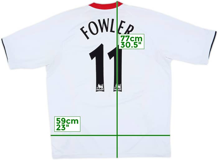 2005-06 Liverpool Away Shirt Fowler #11 - 5/10 - (XL)