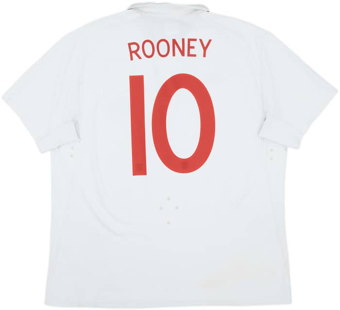 2010-11 England 'South Africa' Home Shirt Rooney #10 - 7/10 - (XL)