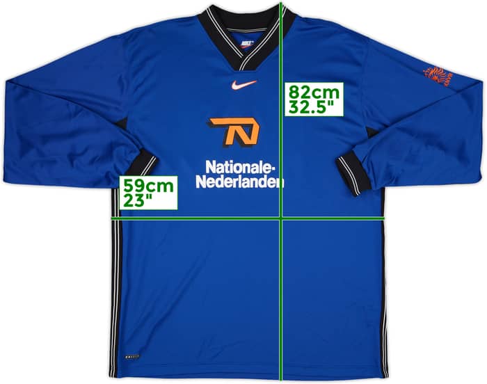 1998-00 Netherlands Nike Player Issue Training L/S Shirt #11 - 7/10 - (XL)